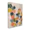 Stupell Industries Organic Shape Flowers Circular Distressed Pattern Canvas Wall Art
